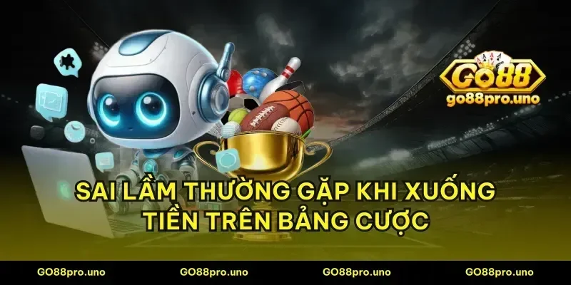 Sai lầm thường gặp khi xuống tiền trên bảng cược
