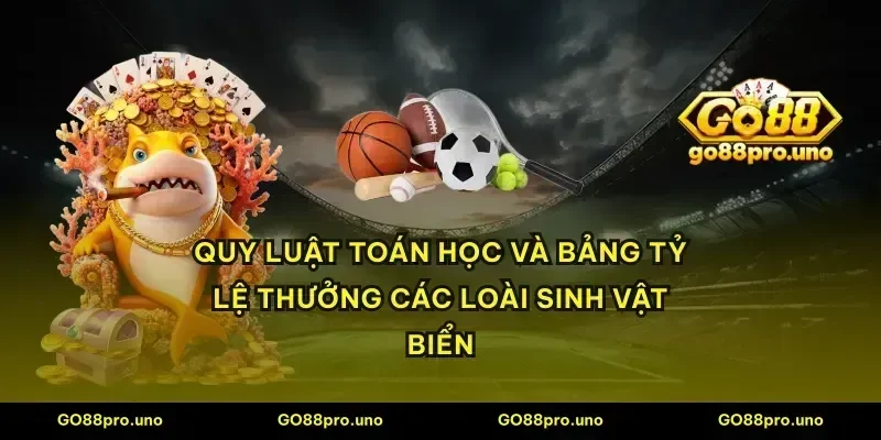 Quy luật toán học và bảng tỷ lệ thưởng các loài sinh vật biển