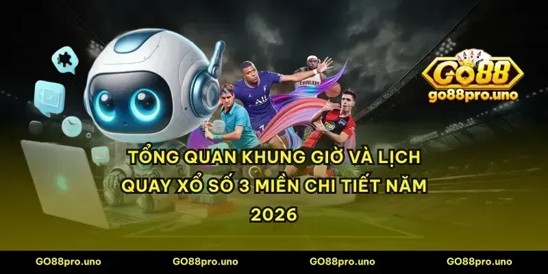 Tổng quan khung giờ và lịch quay xổ số 3 miền chi tiết năm 2026
