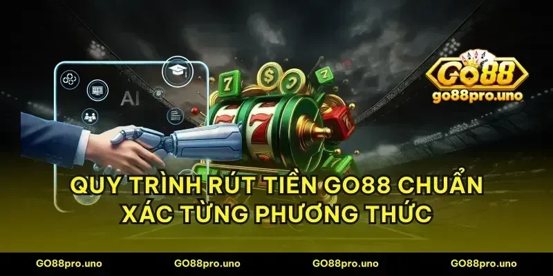 Quy trình rút tiền GO88 chuẩn xác từng phương thức